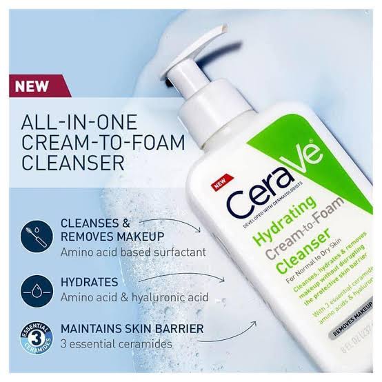 CeraVe Hydrating Cream To Foam Cleanser